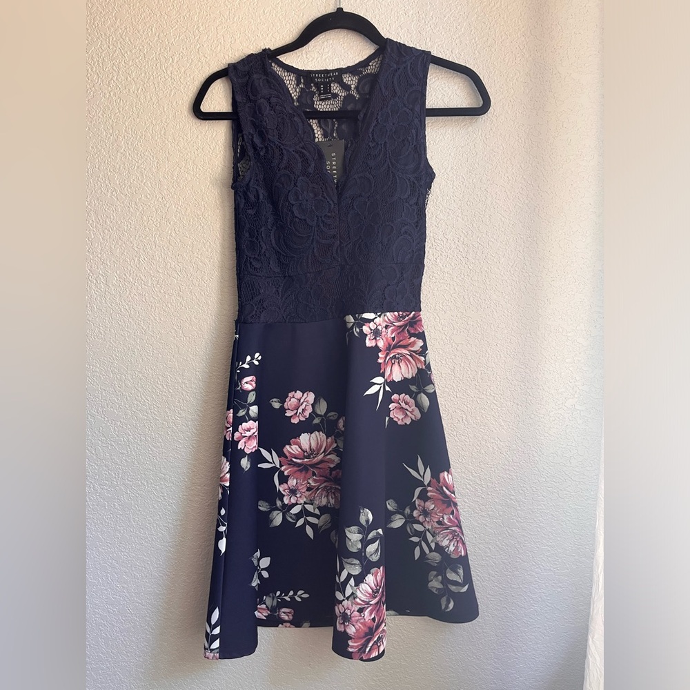 Streetwear Women’s Society Formal Floral laced Dress S Small